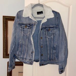Articles of society denim fur jacket XL